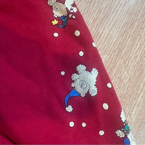 Red Crewneck Winter Christmas Sweater Size Large - Picture 6 of 9